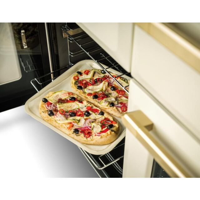 Rangemaster Estel Deluxe 110cm 7 Ring Gas Hob Double Oven Dual Fuel Range Cooker
