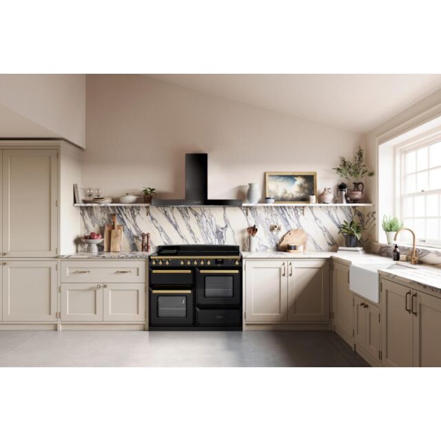 Rangemaster Estel Deluxe 110cm 7 Ring Gas Hob Double Oven Dual Fuel Range Cooker