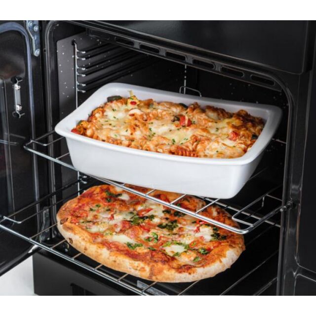 Rangemaster Kitchener 90cm 5 Zone Ceramic Hob Double Oven Electric Range Cooker