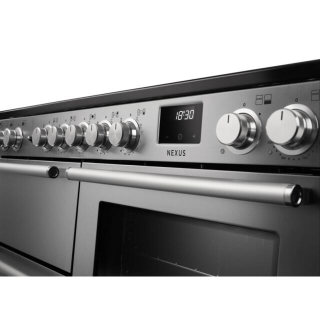 Rangemaster Nexus 110cm 5 Zone Induction Hob Double Oven Electric Range Cooker