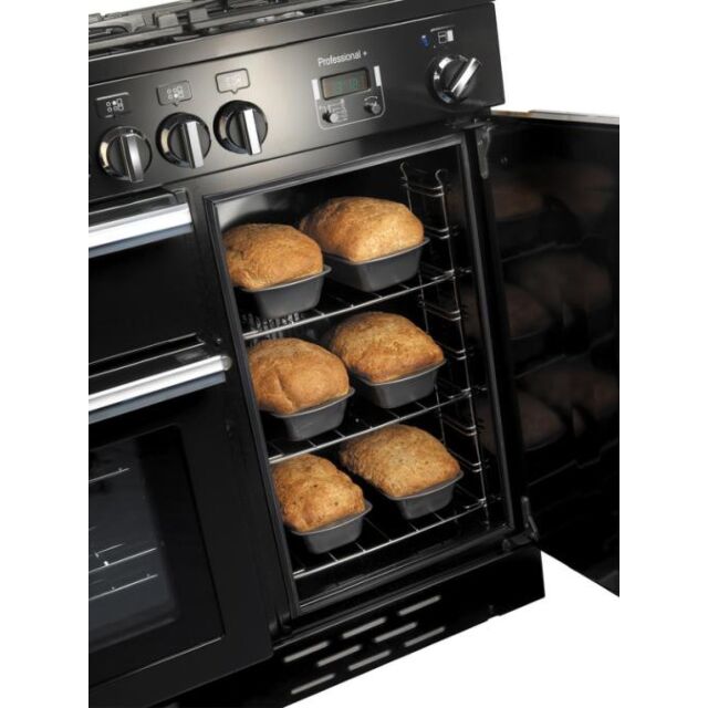 Rangemaster Professional+ 100cm 5 Burner Hob Double Oven Dual Fuel Range Cooker