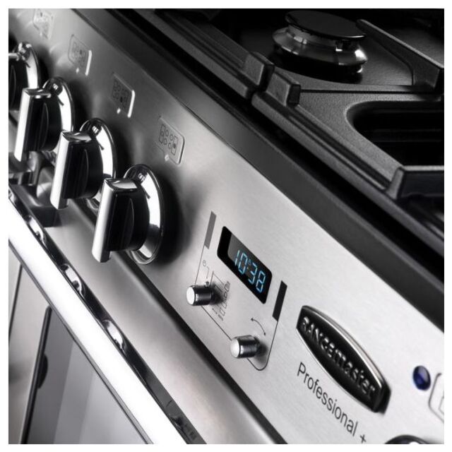 Rangemaster Professional+ 110cm Ceramic Hob Double Oven Electric Range Cooker