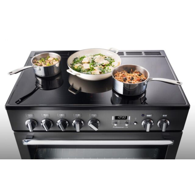 Rangemaster Professional+FX 90cm 5 Zone Induction Hob Single Oven Range Cooker