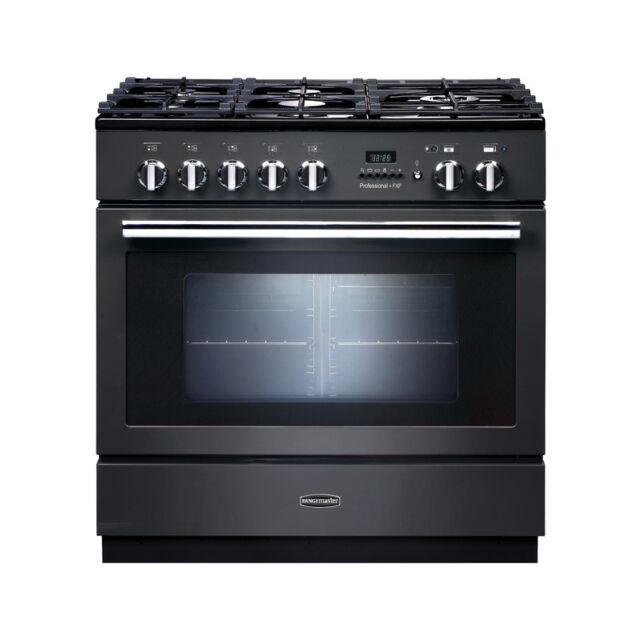 Rangemaster Professional+FXP 90cm 5 Gas Burner Single Oven Dual Fuel Range Cooker