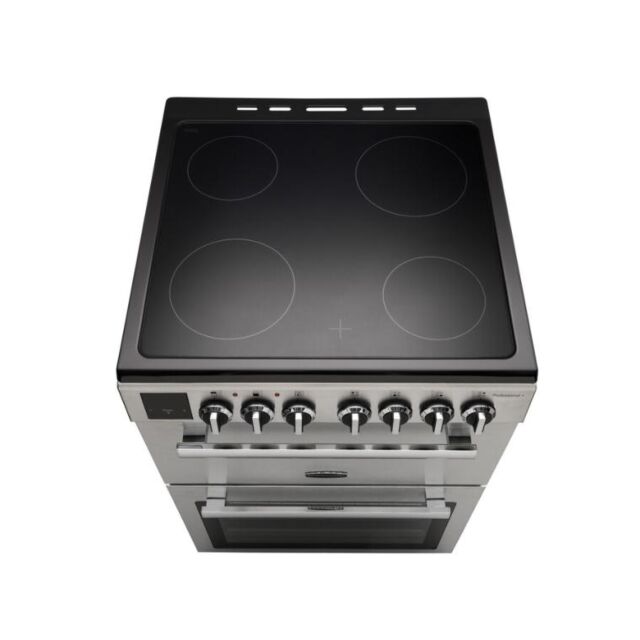 Rangemaster Professional+ 60cm Ceramic Hob Double Oven Electric Range Cooker