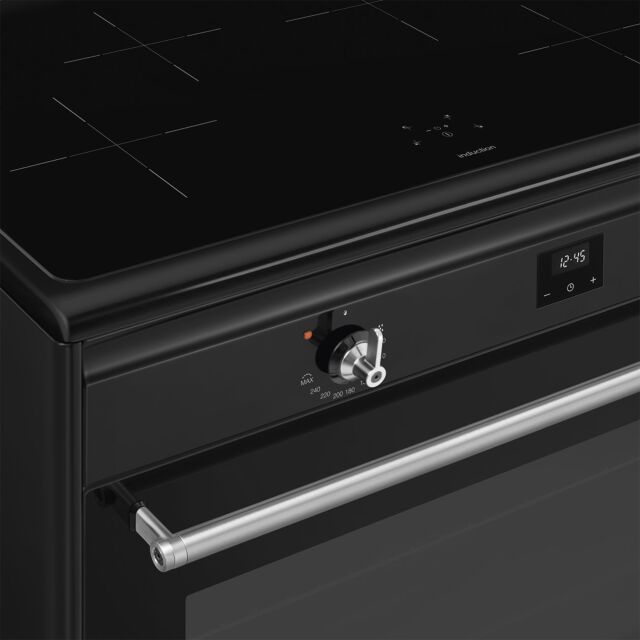 Smeg Concerto 90cm 4 Zone Induction Hob Single Oven Electric Range Cooker