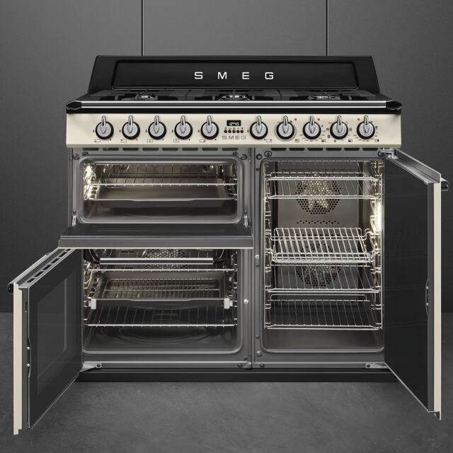 Smeg Victoria 100cm 6 Burner Double Oven & Grill Dual Fuel Range Cooker