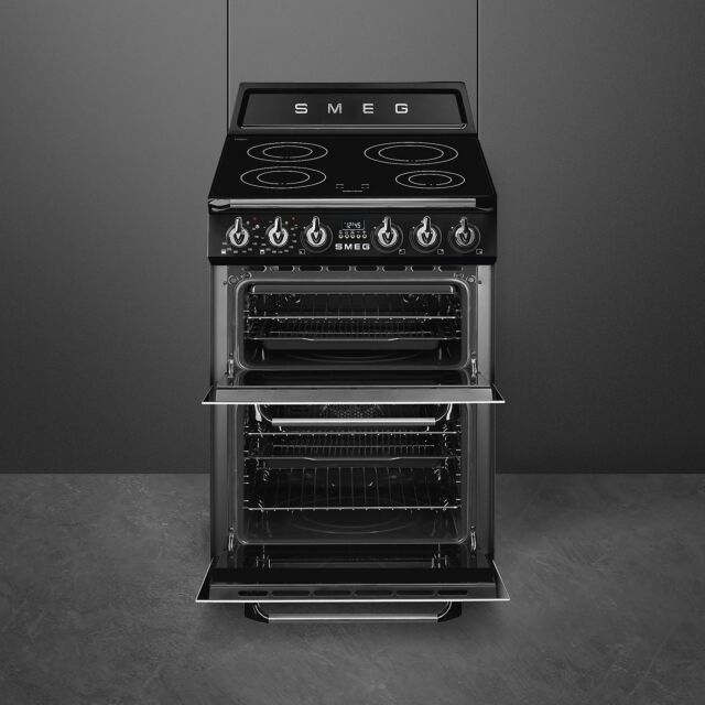 Smeg Victoria 60cm 4 Zone Induction Double Oven All Electric Mini Range Cooker