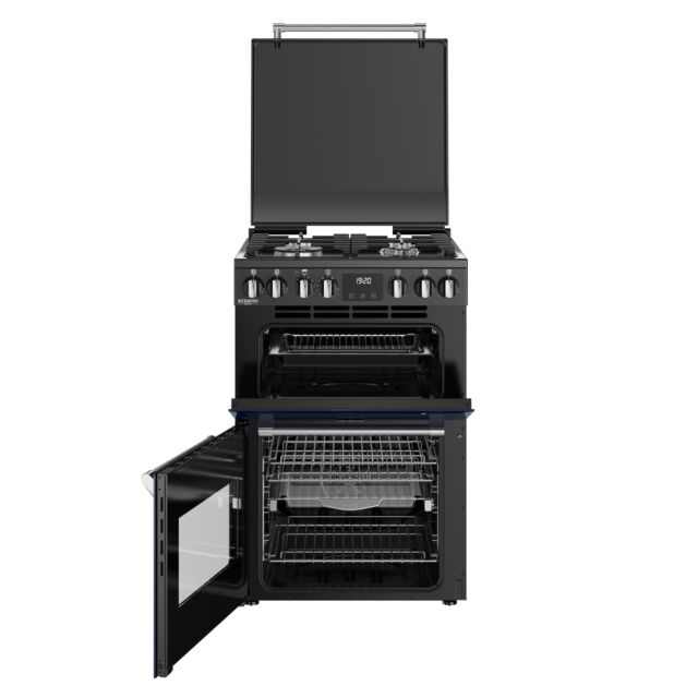 Stoves Richmond Deluxe 60cm 4 Burner Hob Double Oven Dual Fuel Mini Range Cooker