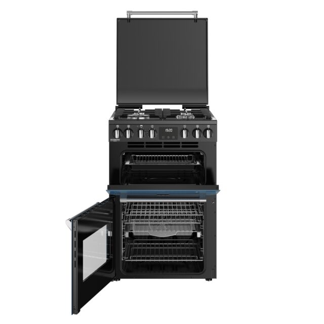 Stoves Richmond Deluxe 60cm 4 Burner Hob Double Oven Dual Fuel Mini Range Cooker
