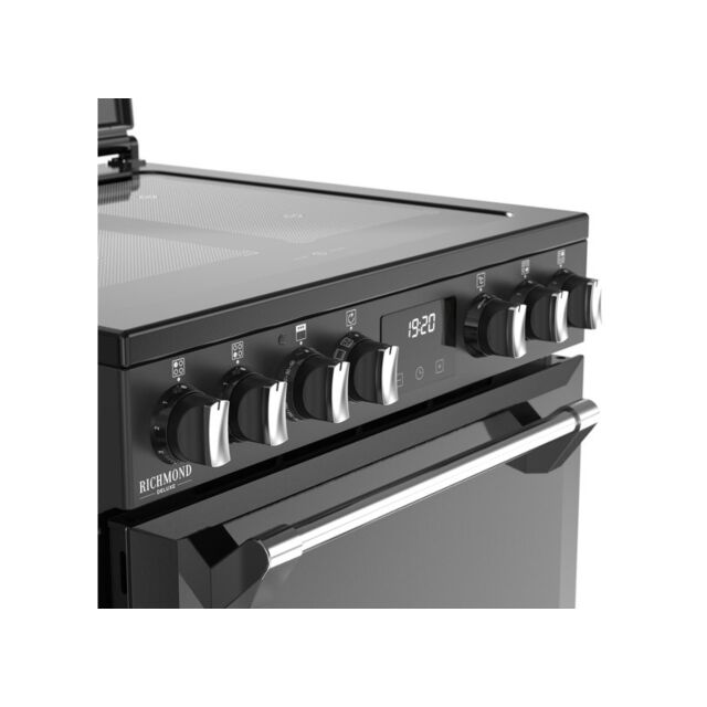 Stoves Richmond Deluxe 60cm Induction Hob Double Oven Electric Mini Range Cooker