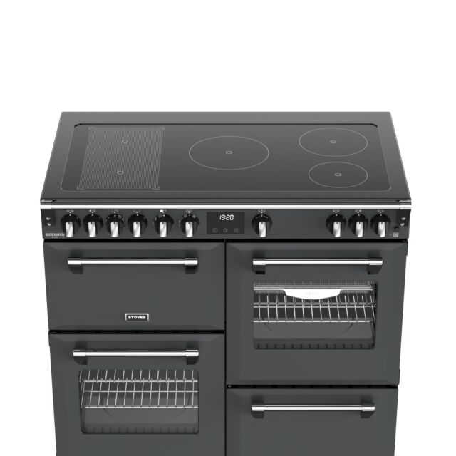 Stoves Richmond Deluxe 100cm Induction Hob Quad Oven Electric Range Cooker