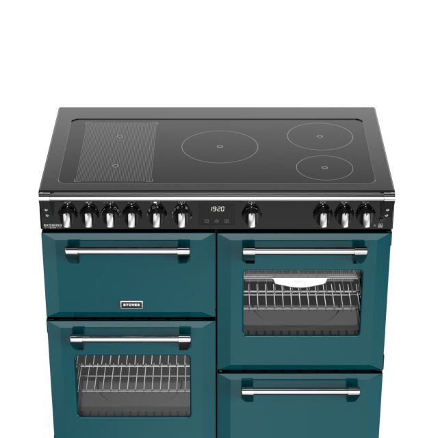 Stoves Richmond Deluxe 100cm Induction Hob Quad Oven Electric Range Cooker
