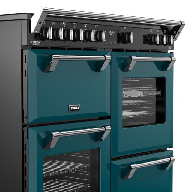 Stoves Richmond Deluxe 100cm Induction Hob Quad Oven Electric Range Cooker