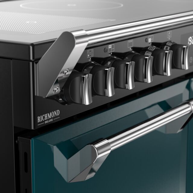 Stoves Richmond Deluxe 100cm Induction Hob Quad Oven Electric Range Cooker