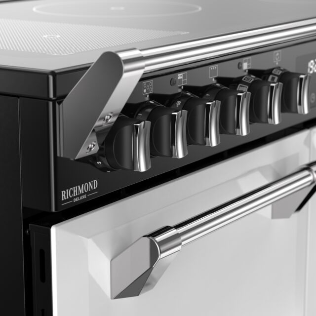 Stoves Richmond Deluxe 100cm Induction Hob Quad Oven Electric Range Cooker