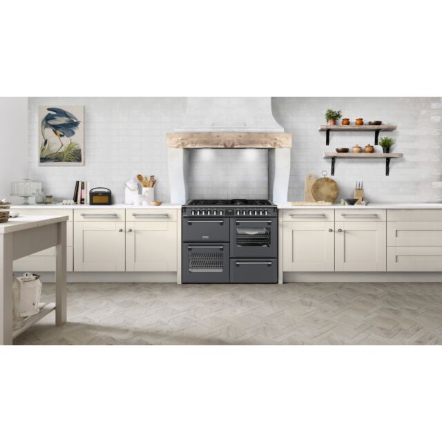 Stoves Richmond Deluxe 110cm 7 Burner Gas Hob Quad Oven Dual Fuel Range Cooker
