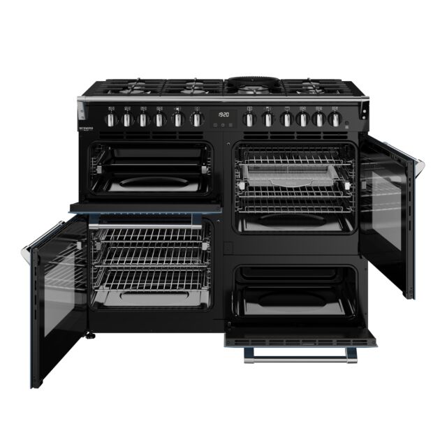 Stoves Richmond Deluxe 110cm 7 Burner Gas Hob Quad Oven Dual Fuel Range Cooker