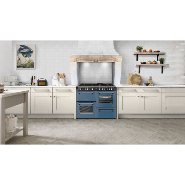 Stoves Richmond Deluxe 110cm 7 Burner Gas Hob Quad Oven Dual Fuel Range Cooker