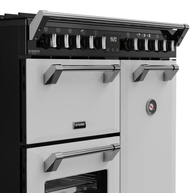 Stoves Richmond Deluxe 90cm 5 Burner Gas Hob Triple Oven Dual Fuel Range Cooker