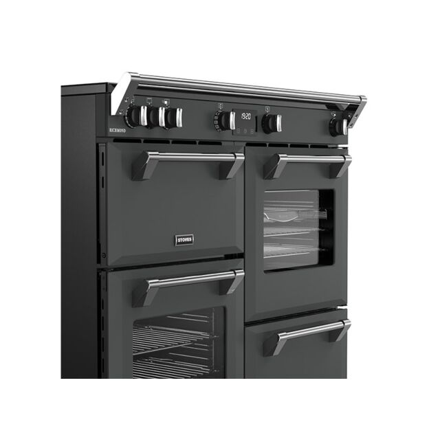 Stoves Richmond 100cm 5 Zone Induction Hob Quad Oven Electric Range Cooker