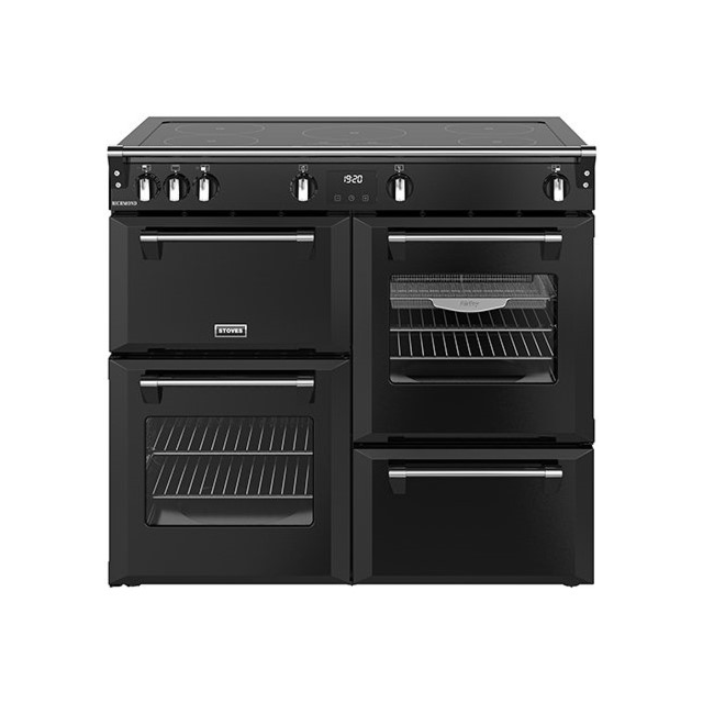 Stoves Richmond 100cm 5 Zone Induction Hob Quad Oven Electric Range Cooker
