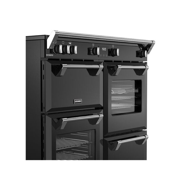 Stoves Richmond 100cm 5 Zone Induction Hob Quad Oven Electric Range Cooker