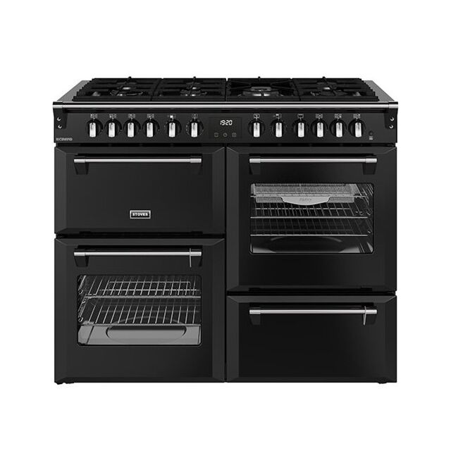 Stoves Richmond 110cm 7 Burner Gas Hob Quad Oven & Grill Dual Fuel Range Cooker