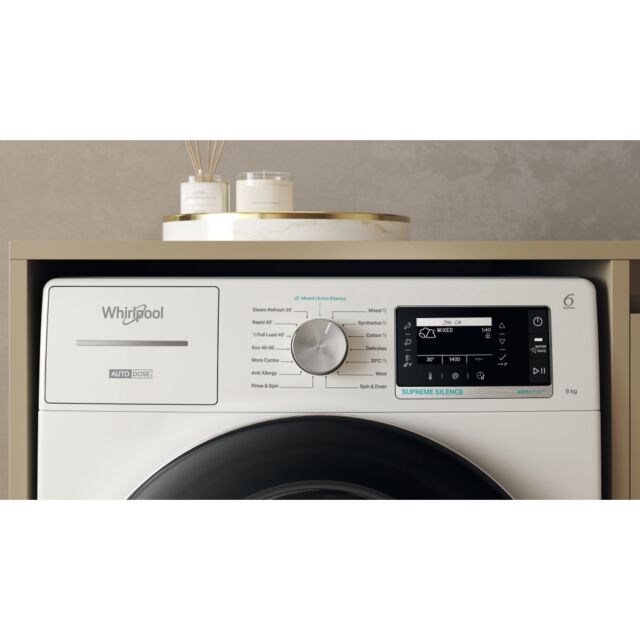 Whirlpool 6 SENSE W899ADSILENCEUK/M 9kg 1400rpm Supreme Silence Washing Machine
