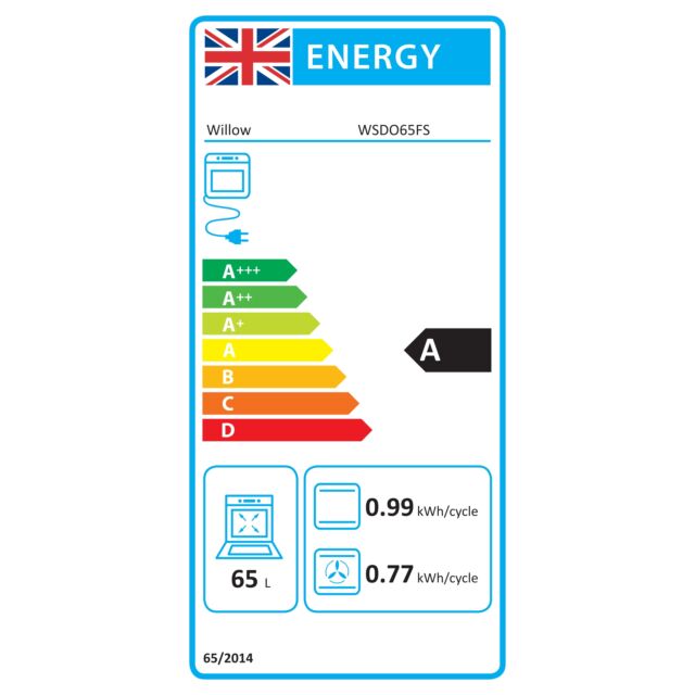 Willow WSDO65FS Built-In Fan Assisted Single Electric Oven