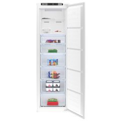 Beko BFFD4577/M 220L Frost Free Integrated Tall Freezer with Freezer Guard