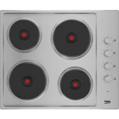 Beko HIBE64101X 60cm 4 Zone Solid Plate Hob