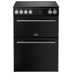 Belling Vision 60cm 4 Zone Induction Hob Double Oven Electric Mini Range Cooker