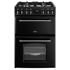 Belling Farmhouse 60cm 4 Burner Gas Hob Double Oven Dual Fuel Mini Range Cooker