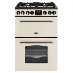 Belling Farmhouse 60cm 4 Burner Gas Hob Double Oven Dual Fuel Mini Range Cooker