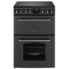 Belling Farmhouse 60cm 4 Zone Ceramic Hob Double Oven Electric Mini Range Cooker
