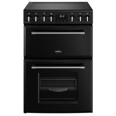 Belling Farmhouse 60cm 4 Zone Ceramic Hob Double Oven Electric Mini Range Cooker