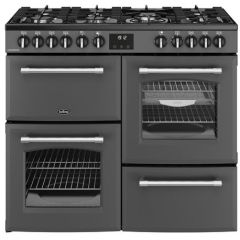 Belling Farmhouse 100cm 7 Burner Gas Hob Double Oven Dual Fuel Range Cooker