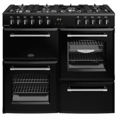 Belling Farmhouse 100cm 7 Burner Gas Hob Double Oven Dual Fuel Range Cooker
