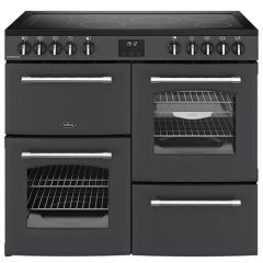 Belling Farmhouse 100cm 5 Zone Ceramic Hob Double Oven Electric Range Cooker