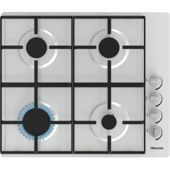 Hisense GM642XHS 60cm 4 Burner Brushed Inox Gas Hob