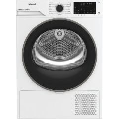 Hotpoint Fabric Care CHD94MWBSUK/M 9kg Heat Pump Tumble Dryer with PetHairCare