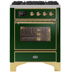 ILVE Majestic Milano 70cm 4 Burner Gas Hob Single Oven Dual Fuel Range Cooker