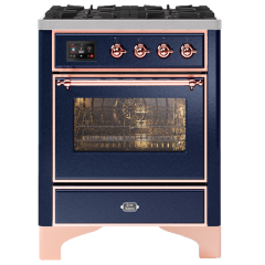 ILVE Majestic Milano 70cm 4 Burner Gas Hob Single Oven Dual Fuel Range Cooker