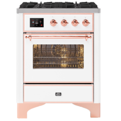 ILVE Majestic Milano 70cm 4 Burner Gas Hob Single Oven Dual Fuel Range Cooker