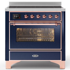 ILVE Majestic Milano 90cm 6 Zone Induction Hob Single Oven Electric Range Cooker
