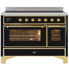 ILVE Majestic Milano 120cm 7 Zone Induction Hob Twin Oven Electric Range Cooker