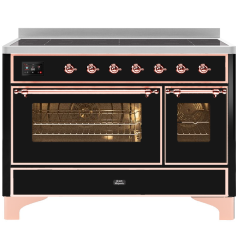 ILVE Majestic Milano 120cm 7 Zone Induction Hob Twin Oven Electric Range Cooker