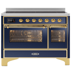 ILVE Majestic Milano 120cm 7 Zone Induction Hob Twin Oven Electric Range Cooker