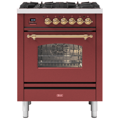 ILVE Milano 70cm 4 Burner Gas Hob Single Oven Dual Fuel Mini Range Cooker